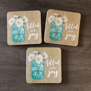 Set of 3 magnets  “Filled with Joy”